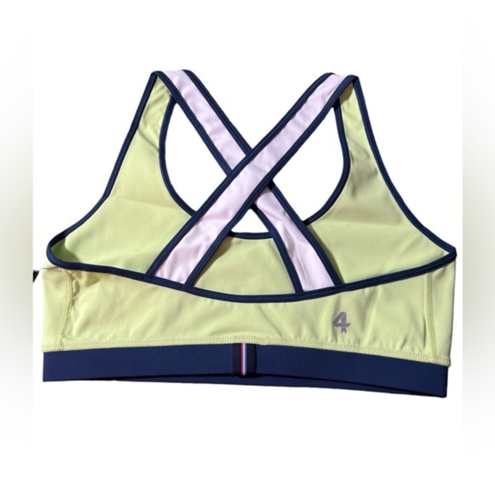 FourLaps Infinity Sports Bra athletic workout activewear lime green size medium - Picture 3 of 9
